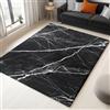 Generico Tappeto Soggiorno Struttura In Marmo Nero 60x120 cm Tappeti Antiscivolo Morbido, Tappeti Flanella Lavabile per Camera Letto, Sala Pranzo, Camera Bambini