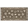 SpazioTessile Tappeto Corsia Passatoia Cucina Ciniglia Antiscivolo 4 Varianti 6 Misure 07ch (Marrone, 55x80)