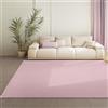 Teppium Tappeto Rosa 140x200 cm Tappeto a Pelo Corto Lavabile, Antiscivolo e Morbido, Design Monocromatico Moderno per Soggiorno, Camera da Letto, Cucina e Cameretta