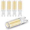 BVCL Lampadina LED G9 4,5 W equivalente a 45 W alogena, 530 lm CRI80+ 230 V senza sfarfallio, non dimmerabile, confezione da 5(Natural white 4000K)