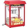 Royal Catering Macchina per popcorn in stile retrò, 1500 W, 195/235 °C, 2 temperature per popcorn dolci e salati, colore rosso