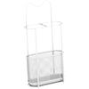 Sharplace Portaombrelli in Metallo, Organizer per Corridoio, Contenitore per Garage, Bianco