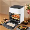 OMGGYER Friggitrice ad aria calda, 1400 W, 15 l, friggitrice ad aria calda con touch screen a LED digitale, friggitrice ad aria calda senza grasso, per grigliare/cuocere, arrostire, disidratare, 80-200 ℃