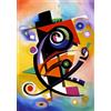 Generico GOCKEL ALBERT Quadro Moderno Stampa su Tela Astratto Arte KANDINSKY ASTRATTO T188 (50x70cm) per Soggiorno
