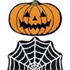 APPCRFM Set di zerbini, motivo zucca di Halloween, tappetino da bagno con ragno, adatto per porta d'ingresso, camera da letto, soggiorno, decorazione per la casa, decorazione festiva, 40 x 60 cm