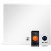 ULCANO Pannello Radiante Infrarossi a CRISTALLI di CARBONIO, 300W 50x60 cm, Comfort Termico (non secca l'aria) Basso Consumo, Max Efficienza, SPECCHIO, MIRROR ECO PRO + Telec. Termostato + WIFI e APP