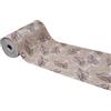 SaRani Tappeto al Metro Corsia per Esterno Corridoio Bordo Piscina Passatoia Gomma Antiscivolo Multiuso Assorbente Spugna Aquamat Fantasia Foglia Beige (400x65 cm, Foglia beige)