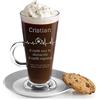 Maverton Bicchiere per latte macchiato, In vetro, Incisione personalizzata | 360 ml, Tazza per caffellatte, Cioccolata calda, Per compleanno, Per uomo, Per Lui, bontà