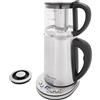 HarBin-Star Bollitore elettrico, 2,5L+1L, 1500W Bollitore elettrico potente, bollitore elettrico con piccola teiera, riscaldamento rapido (Argento)