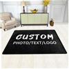 Naispanda Tappeto personalizzato con immagine fotografica logo testo personalizzato tappeto antiscivolo lavabile decorativo per casa, ufficio, camera da letto, soggiorno, interni ed esterni, 182 x 120