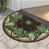 YongXinMY Zerbino semicircolare in stile bohémien, stile vintage, motivo con pietre, semicerchio, tappeto di benvenuto antiscivolo, assorbente, per interni, esterni, ingresso, bagno, cucina (A, 80 x