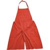 Pitycbo Grembiule Da Ceramista con Gambe Divise, Robusto, Multiuso, con Tasche, Grembiule Da Artista, Semplice per Ceramisti, Pittori E Artisti Che Lavorano, Orangina
