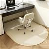 Hixingo Tappeto Sedia Ufficio Parquet, Tappetino Scrivania per Sedia da Ufficio Antiscivolo, Tappeto Gaming Pavimento Antigraffio per Pavimenti Duri (Giallo beige,80 * 160CM)