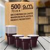 G.M. DISTRIBUZIONE bicchieri plastica (500, Marroni) - Bicchierini Caffè 70cc - Bicchieri Riutilizzabili Super Rigidi e Resistenti al Calore per Espresso, Asporto, Casa e Ufficio - Made in Italy