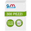 Generic GM 300 Sacchetti Sottovuoto Lisci per Alimenti,Misura 15x20 Imballaggio per Macchine sottovuoto Professionali,per Conservazione Alimenti e Cottura, Senza BPA