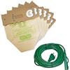 BIERRE STORE SACCHETTI FOLLETTO VK 131 VK 130 12PZ + CAVO 10 METRI VORWERK KOBOLD SACCHI COMPATIBILI