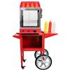 KuKoo - Macchina a Vapore per Hot Dog in Acciaio Inossidabile con Carrello per Feste, Eventi, Festival, Fast-Food, Takeaway e Bar
