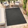TAPISO Mono Tappeto Pelo Corto Soggiorno Interno Esterno Monocolore Tonalità Grigio Scuro Moderno Monocromatico Tinta Unita Camera Cucina Cameretta Sala Salotto OEKO-TEX 160 x 220 cm