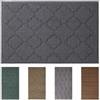 Olivo Tappeti OLIVO.shop Tappeto Bagno Antiscivolo, Tappeti per Bagno Moderni e Assorbente, Lavabile, Morbido, Tappetino Doccia e Vasca NEVADA (Grigio Scuro 2, 50x130 cm)