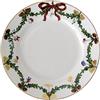 Royal Copenhagen 1017455 Star Fluted/Xmas - Piatto piano in porcellana, 19 cm, multicolore