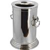 Royal Family Glacette termica portabottiglia - refrigeratore base tonda in Sheffield Argento - La più alta qualiità del silver plated
