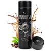 Maverton Thermos per Tè e Caffè - 450 ml - incisione personalizzata - acciaio inossidabile - 100% a prova di perdite - indicatore di temperatura - regalo Donna - fatina