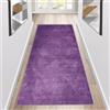 Siunwdiy Tappeto da Cucina Viola 1.4 Metri Moderno Passatoia Cucina Antiscivolo Lavabile,Tappeto Cucina Antiscivolo Tinta Unita Tappeto Corridoio Per Cucina,Camera Da Letto,Soggiorno,Viola,50x140cm