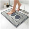 CosìCasa Tappeto Bagno Antiscivolo in Cotone Assorbente, Lavabile in Lavatrice, Morbido e Pratico | Tappetino Bagno Assorbente per Doccia o Vasca | Tappeti Moderni Fantasia Cuori Grigio 50x80 cm
