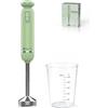 MULIN Frullatore a Immersione 600W in Plastica Resistente, Velocità Regolabile, Design Smontabile e Anti-Schizzo, con Bicchiere Graduato e Frusta, Ideale per Vellutate, Frullati e Salse in Cucina