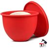 EasyByMall KitchenAid - Rivestimento in silicone per ciotola da cucina, 5 qt, per ridurre il rumore e le vibrazioni, colore: rosso