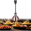 BOVDC Lampada Riscaldante Cucina, 250W Lampada Riscaldante per Alimenti Regolabile, Lampada Scaldavivande Ristorante Sospeso 19 cm/25 cm per Ristoranti, Hotel a Buffet (Rame-25cm,1 Pezzo)