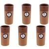 CR CERAMICA RAMBLEÑA CERÁMICA RAMBLEÑA | Bicchieri di Terracotta | Bicchieri di Vino Rustici | Vaso Ceramica Barro Rosso - Modello 07 | Fatto in Spagna | 6 Unitá x 180 ml