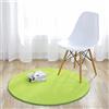Fouriding Tappeto Rotondo Tappeti Tappetino Colore Puro Bambino Camera da Letto Soggiorno Cucina Cucina Moderno Non Antiscivolo Yoga Decorazioni Verde Erba