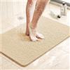 MTWSJIA Tappetino da bagno per doccia interna, 40 x 60 cm, tappetino da doccia in luffa, antiscivolo, anti muffa, antibatterico, morbido PVC, tappetino da bagno per bagno e doccia bagnata