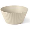 BLIMPLUS Ciotola Nettuno ø25cm x h12 cm beige opaco (Brown Sugar) in plastica 100% riciclabile, Non Tossico, Facile da Pulire e Lavabile in Lavastoviglie, per Insalate, Pasta, adatta al Microonde