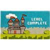 Social crazy Tappeto zerbino personalizzato - level complete - cocco naturale ideale per ingressi (60X40 CM)