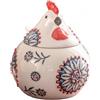 Joygoodta Saliera con Coperchio, Barattolo di Sale per Pollo Zuccheriera in Ceramica Grandi Contenitori per Sali Portaspezie per Bancone, Caffè, Zucchero e Caramelle