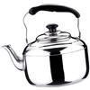 Fenteer Bollitore per tè Fischietto Teiera in Acciaio Inox per Cucina A Casa Campeggio All'aperto Stufa A Gas 4L/5L/6L - Argento, 4L