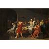 Dalykf Dass Quadro su tela Famoso dipinto della morte di Socrate Poster e stampe Quadro classico da parete, per la decorazione del soggiorno Nessuna cornice (Size : 40x60cm No Frame)