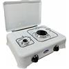 CFParker Parker Fornello 2 fuochi gas metano da Cucina o Campeggio made in italy - 5325CBm