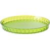 OMADA Vassoio Rotondo 36cm, in Plastica Effetto Diamante, Fondo Antigraffio | Piatto da Portata Ideale per Servire Bevande o Snack per Aperitivi, Diametro Interno 33cm, Collezione Diamond