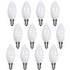 A2ZWORLD 12 Pezzi Lampadine LED E14 C37 10W 950LM 220V, Bianco Freddo 6500K, E14 Forma Oliva Goccia, Angolo 180°, D37X106mm