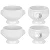 Van Well - Set 4 terrine / zuppiere da 0,5 l, motivo: testa di leone