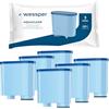 Wessper Filtro Aqua per Macchina Caffè Compatibile con Philips e Saeco Aqua Clean, Filtro per Acqua Anticalcare per Modelli GranBaristo, PicoBaristo, Incanto, Intelia- 6 pezzi