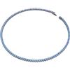Swarovski Collana Tennis Matrix, Taglio Round, Blu, Placcato rutenio (M)