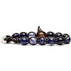 Tamashii Bracciale Unisex Gioielli Classic Agata Blu Scuro Striata BHS900-216