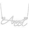 FADA GIOIELLI Collana NOME donna in argento 925% | ciondolo con nome personalizzabile | Made in Italy | (Bianco)