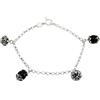Filu & Trama Bracciale donna Sardo su coccu con pendenti pietra nera e bottoni in argento (21)
