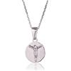 Sakrami Collana in Argento 925 con Medaglia Tonda di Gesù - Kids Collection + Scatola personalizzabile - per Bambina e Bambino - idea regalo per Comunione, Cresima, Natale, Compleanno