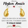 Bramart Orecchini Goccia Donna Migliore amica con finitura in Oro giallo 18k Regalo amiche Idea per lei Compleanno, Natale - Cofanetto con DEDICA incluso. (Orecchini Goccia Oro - Amica)